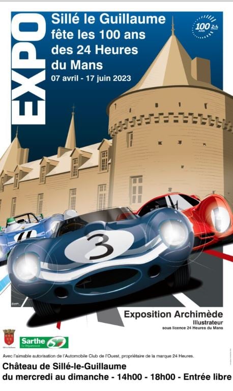 Affiche Expo chateau 24 heures Mans